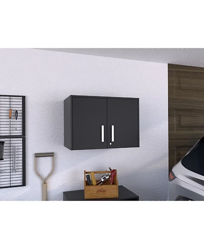 Lovmor Sturdy Locker with 3 Interior Shelves Metal Hardware Padlock and Key for Secure Storage