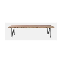 Jofran Nature's Edge 70" Solid Acacia Bench