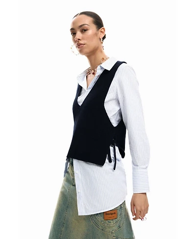 Desigual Women's Shirt with detachable vest