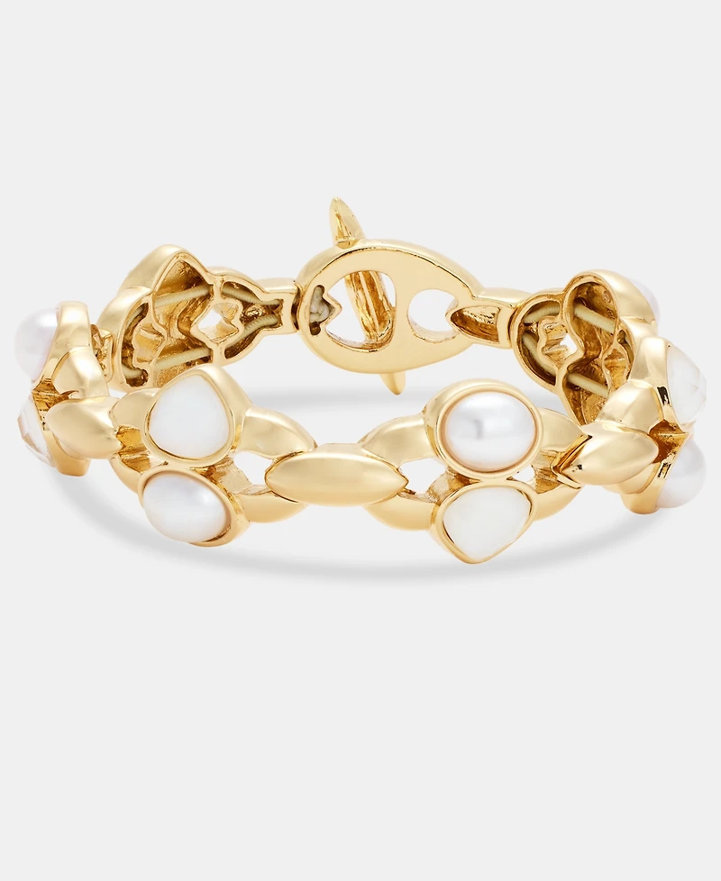 Anne Klein Stone & Mother-of-Pearl Stretch Bracelet