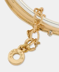 Anne Klein 3-Pc. Set Crystal Bangle & Cuff Bracelets