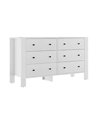 Gaomon 6-Drawer Wood Modern Wide Storage Dresser