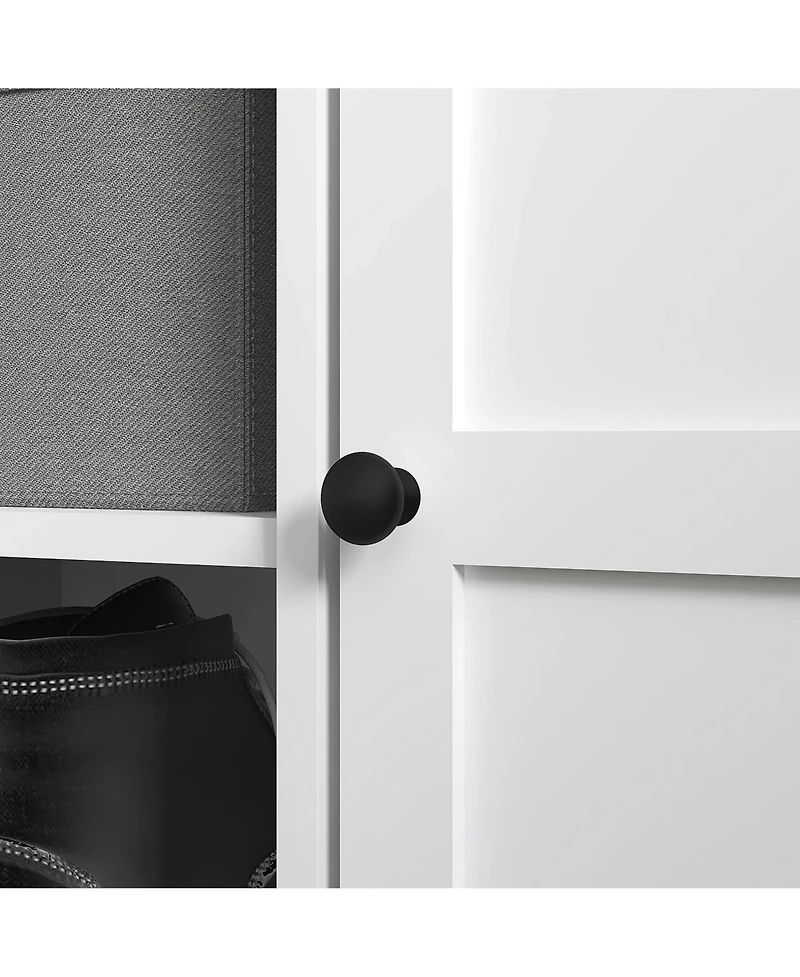 Slickblue Entryway Shoe Rack with Seat and Hidden Drawer