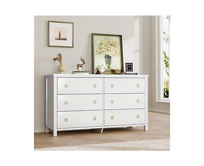 gaomon 6 Dresser for Bedroom, 47.2" Wide Dresser