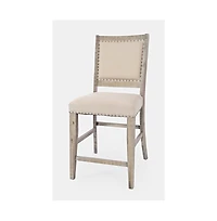 Jofran Fairview Transitional Upholstered Counter Stool (Set of 2)