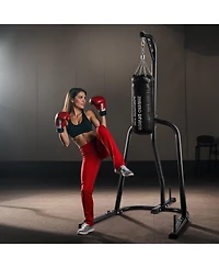 Sugfit Punching Bag Stand Heavy Duty Boxing Bag Stand Holds 140 Lb with Weighted Base