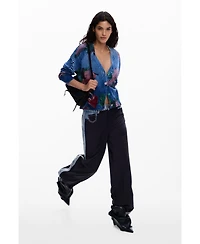 Desigual Women's Floral cardigan sweater