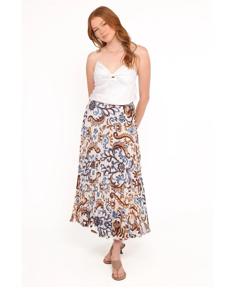 Petal and Pup Women's Aoife Pleated Midi Skirt