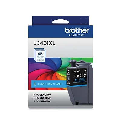Brother LC401XLCS 500 Page-Yield High-Yield Ink - Cyan