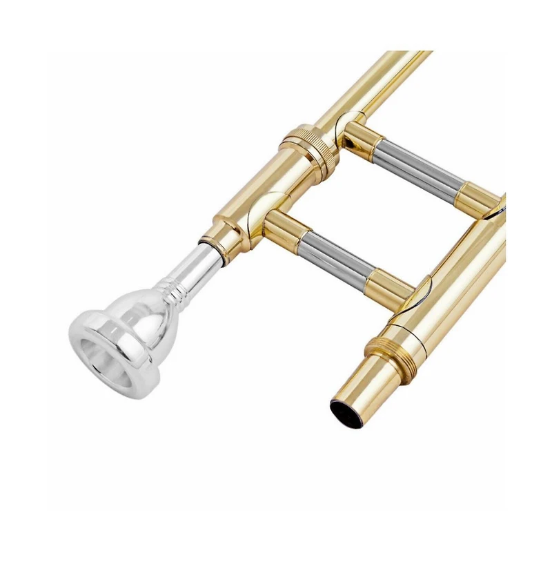 Hongge B Flat Brass Trombone with Mouthpiece