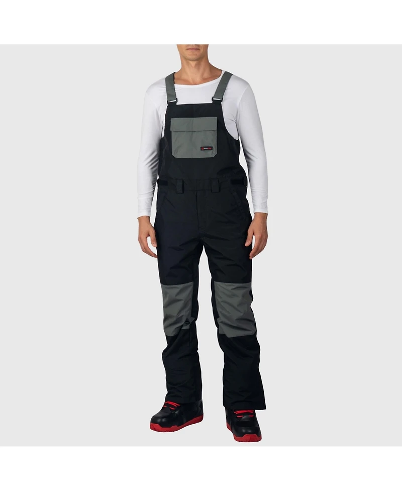 Alpine Swiss Men's Snow Bib 10K Waterproof Ski Overalls Insulated Snowboard Pants