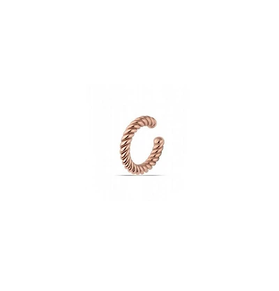 Spero London Twisted Sterling Silver Ear Cuff No Piercing
