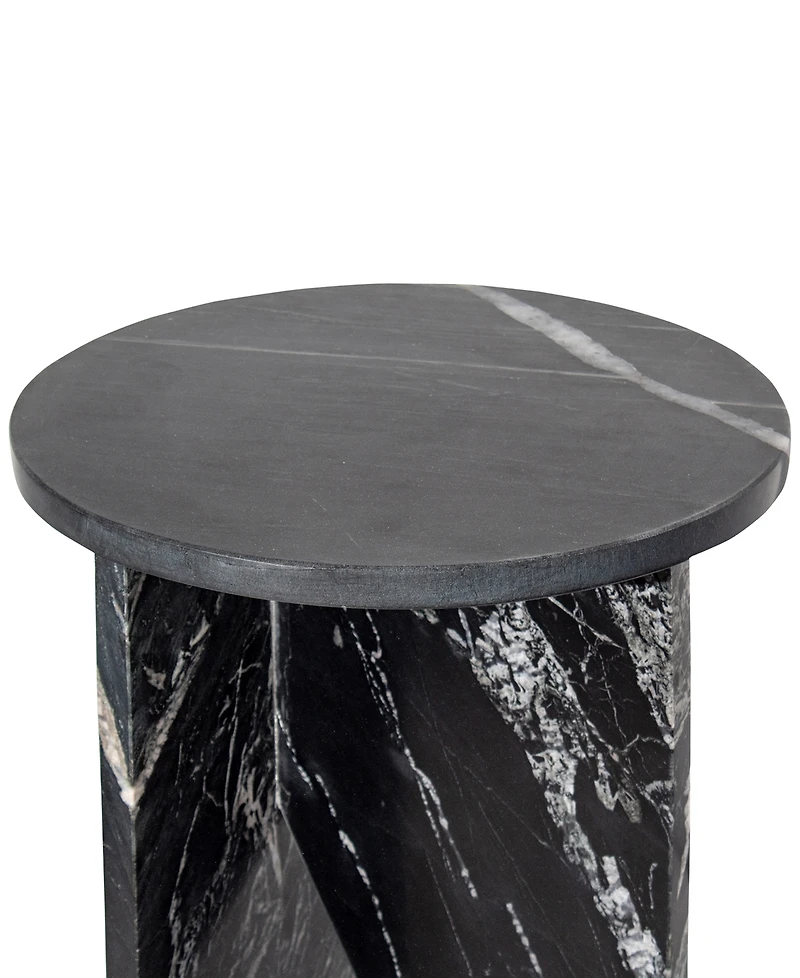 Grace 20" Marble Round Accent Table