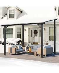 Aecojoy 10'x8' Wall Mounted Gazebos Pergola