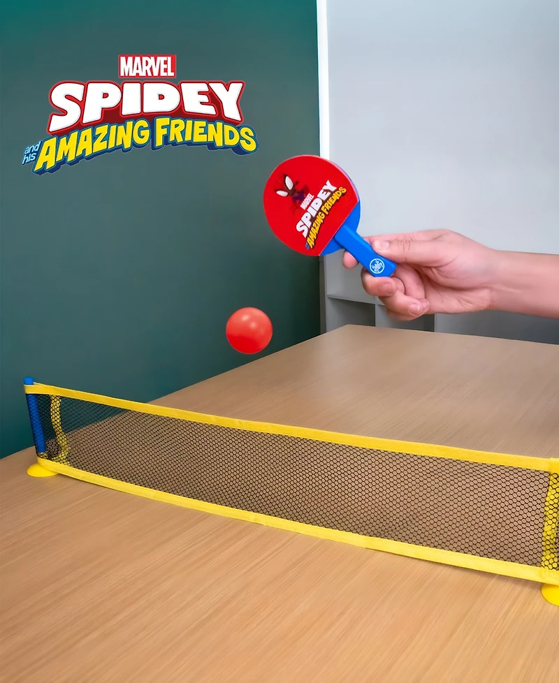 World Tech Toys Marvel Spidey And His Amazing Friends Mini Table Tennis Tabletop Set