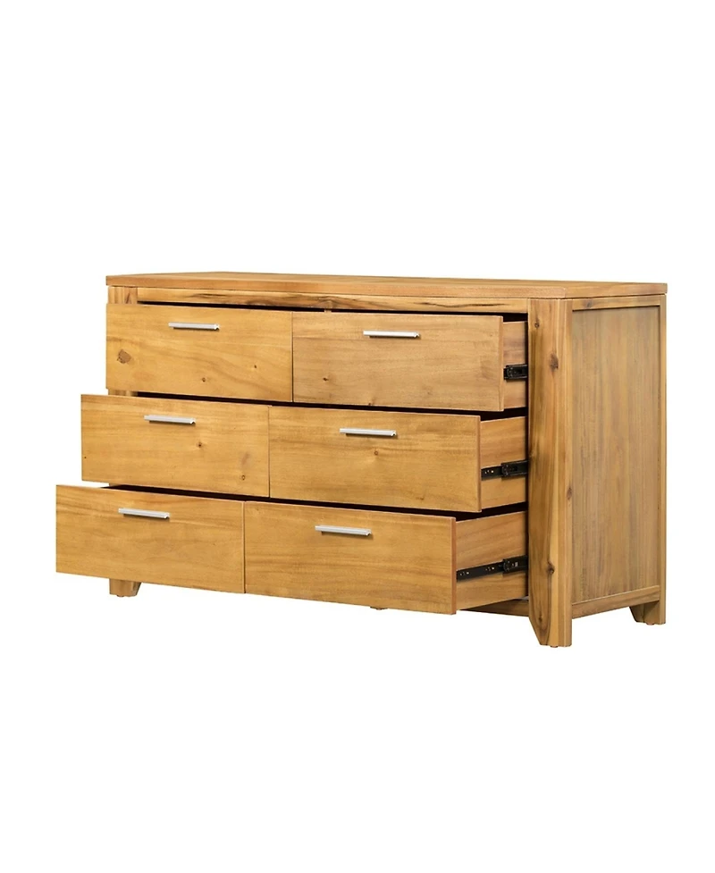 Streamdale Furniture 53x17x31.5" 6-Drawer Dresser