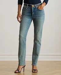 Lauren Ralph Women's High-Rise Straight Ankle Jeans