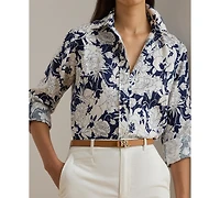 Lauren Ralph Women's Relaxed Fit Floral Shirt