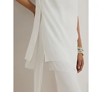 Lauren Ralph Women's Double-Faced Sleeveless Tunic Top