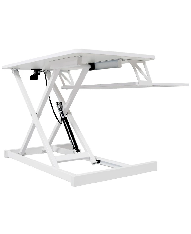 Streamdale FurnitureAdjustable Standing Laptop Desk w/ Keyboard Tray, White