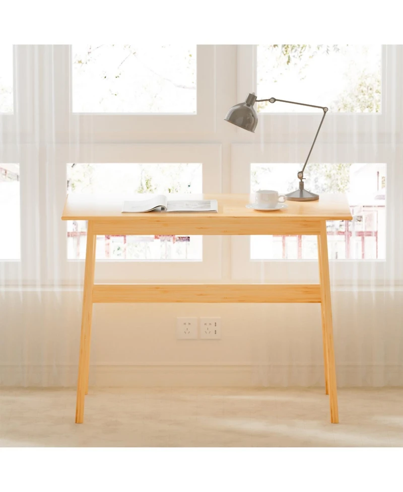 Streamdale Furniture New design Bamboo Computer Desk for Home Office and Gaming