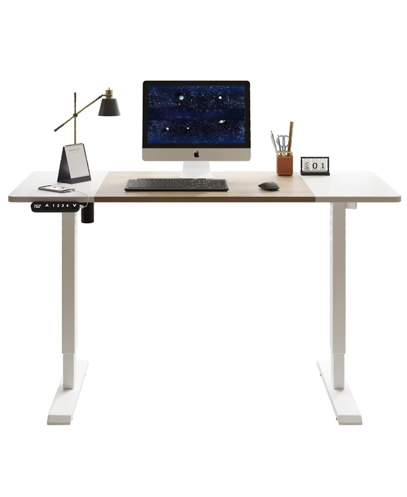 Streamdale Furniture Electric Standing Desk 55" Height Adjustable Computer Table
