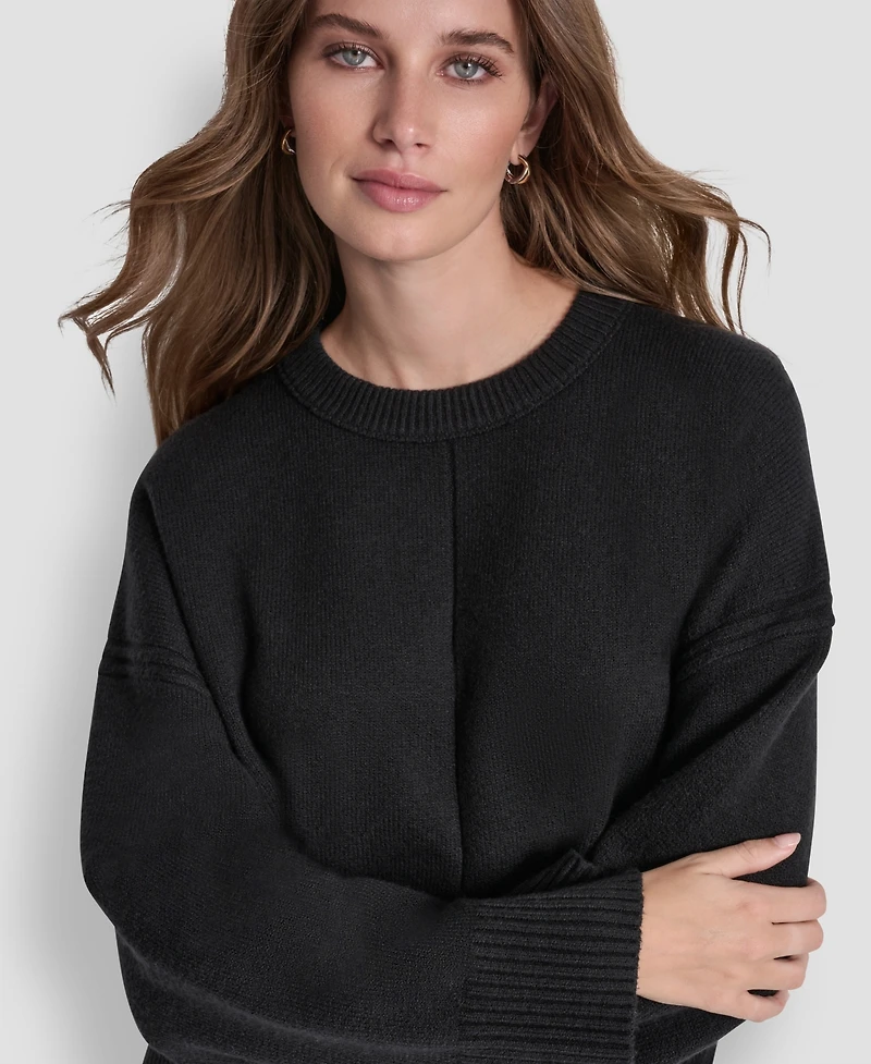 Dkny Jeans Women's Bell Sleeve Crewneck Sweater