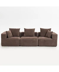 Streamdale Oversized Modular Deep-Seat Sofa, 3-Piece Sectional Couch