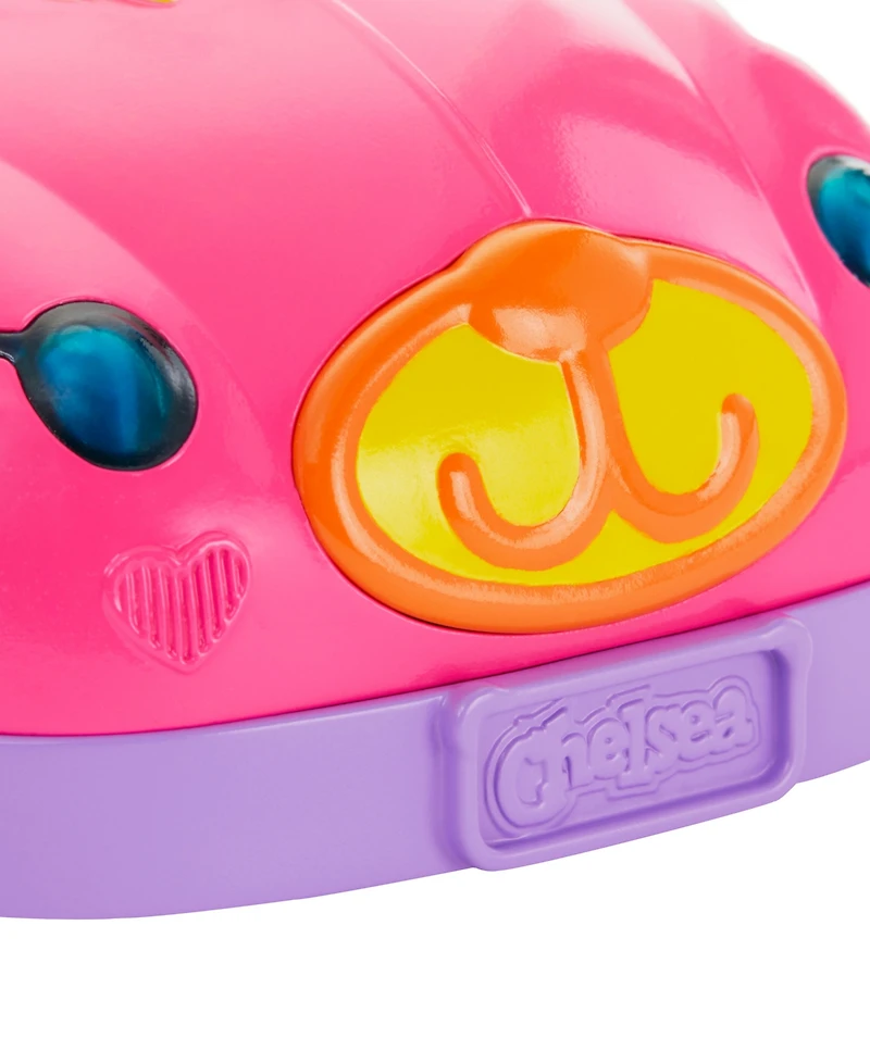 Barbie Adorable Chelsea Vehicle Set with Blonde Small Doll, Toy Car and Teddy Bear Accessory