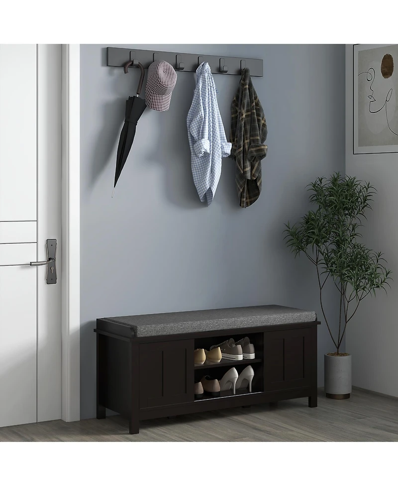 Slickblue Lift-Top Shoe Storage Bench for Entryway