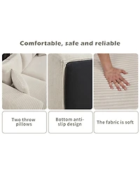 Boyel Living Modular Sectional Sofa Couches L-Shape Couch 3 Seat Memory Foam Couches, Cloud with Right Chaise.