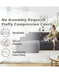 Boyel Living Modular Sectional Sofa Couches L-Shape Couch 3 Seat Memory Foam