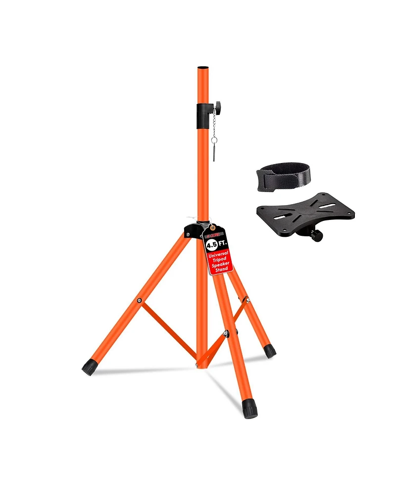 5 Core Speaker Stand Adjustable 31 to 54" Pa Dj Tripod Stands Heavy Duty w 35mm Insert 132 Lbs - Ss Hd 1 Pk 4.5 Ft