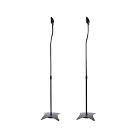 Artudatech 2-Pack Universal Speaker Stands with Adjustable Height & Stabilized Base for Surround Sound