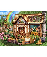 SunsOut Leprachaun House 300 piece Jigsaw Puzzle for Adults St. Patricks Day