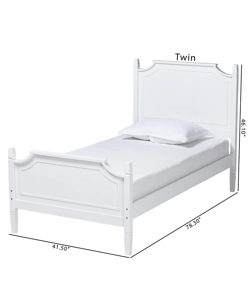 Boxton Studio Mariana 41.5" Wood Traditional Twin Platform Bed