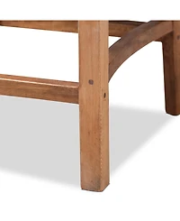 Furniture Arthur 19.5" Rattan Mid-Century Counter Stool