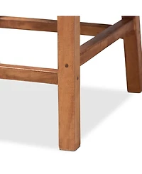 Furniture Caspia 20.25" Rattan Mid-Century Counter Stool