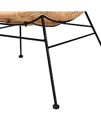 Furniture Colorado 32.3" Rattan Bohemian Accent Chair