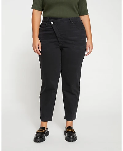 Universal Standard Women's Katie High Rise Crossover Jeans