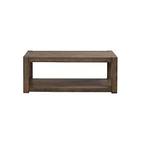 Liberty Furniture Broadmore Living Room Rectangular Cocktail Table - Cobblestone Brown
