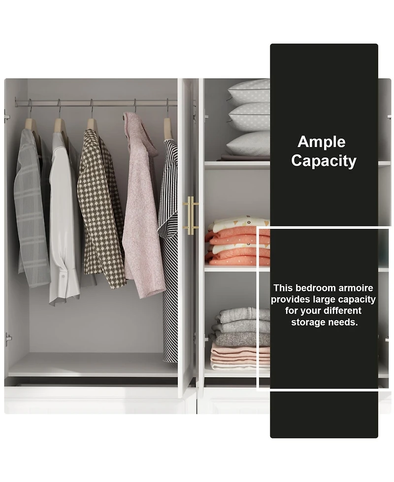 Homsee 9-Drawer Black Wood Dresser Bedroom Storage Cabinet