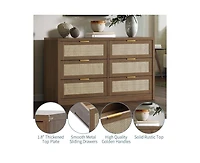 gaomon 53" Rattan Dresser for Bedroom