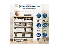 gaomon Fluted Dresser for Bedroom