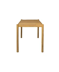 Lovmor Classic Patio Solid Wood Dining Table – Durable Acacia Wood, Light Teak Finish, Weather-Resistant, Includes 1 Table with Installation Ki