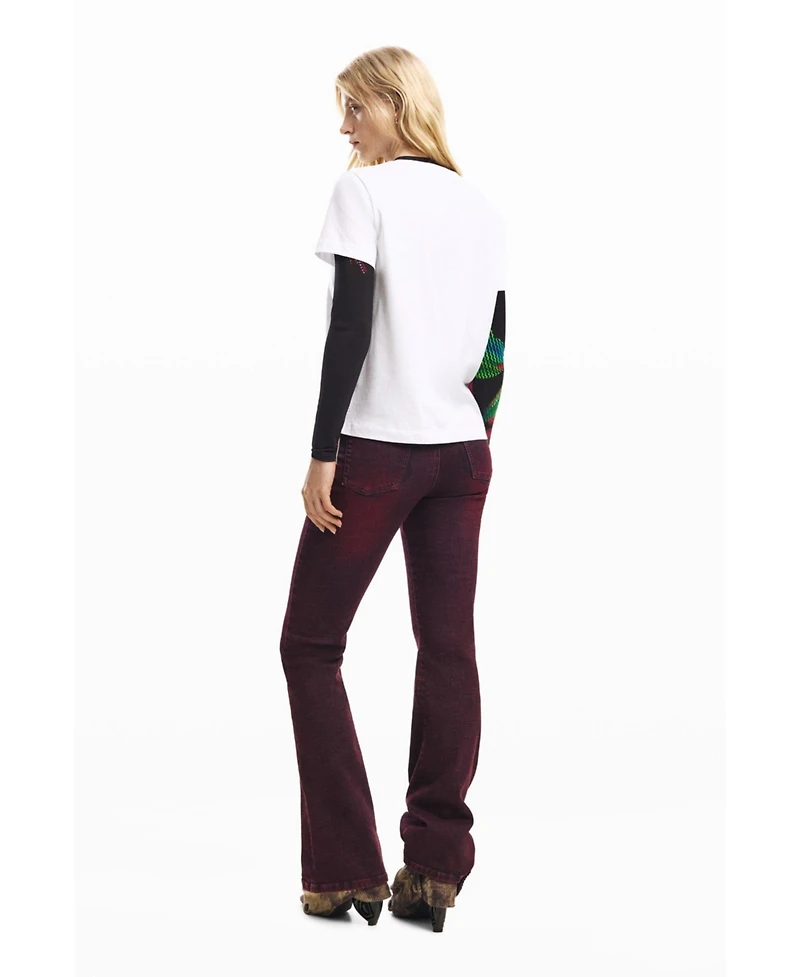 Desigual Women's Short-sleeve heart T-shirt