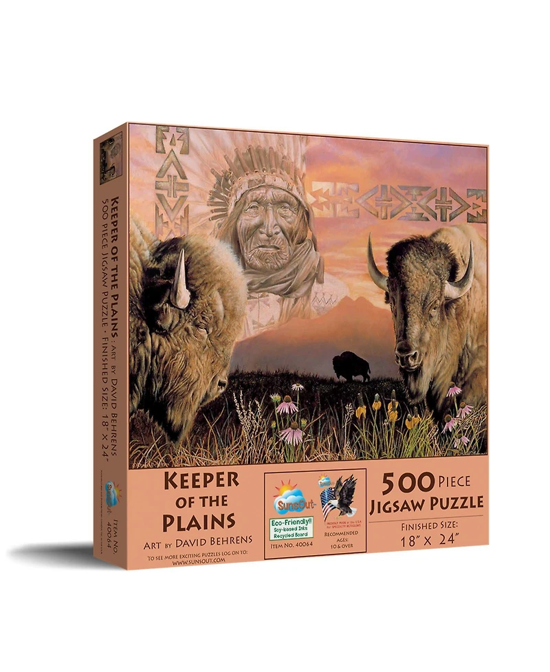 SunsOut Keeper of the Plains 500 piece Jigsaw Puzzle for Adults