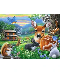 SunsOut Spring at the Cabin 500 piece Jigsaw Puzzle for Adults