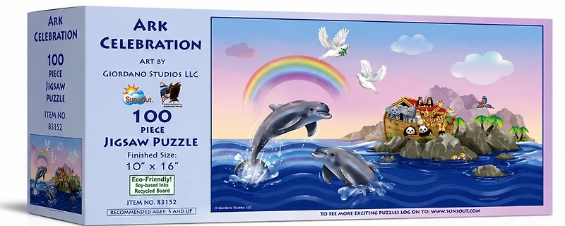 SunsOut Ark Celebration 100 piece Jigsaw Puzzle for Adults