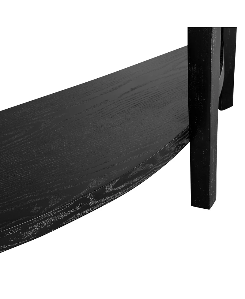 Streamdale Furniture 55" Wood Veneer Open Shelf Entry Table